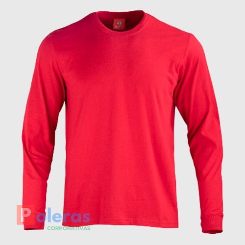 Polera Cuello polo Manga Larga Hombre
