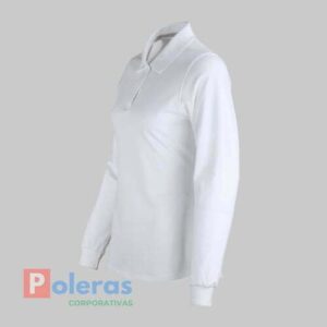 Polera DryFresh Cuello Camisero Manga Larga Mujer