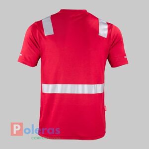 Polera Hibrida Cuello Redondo Manga Corta Cinta Reflectiva