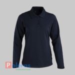 Polera DryFresh Smooth Cuello Camisero Manga Larga Mujer