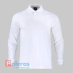 Polera Dryfresh Cuello Camisero Manga Larga Hombre