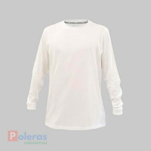 polera de hombre manga larga cuello redondo