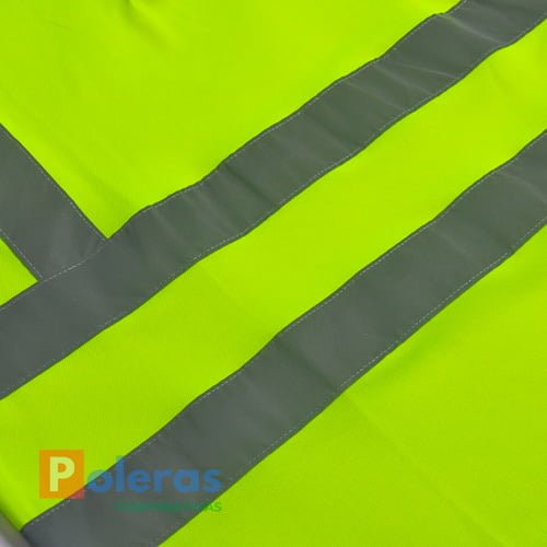 tienda online de Poleras Dry Fit Cuello Camisero Manga Larga Con Cinta Reflectiva en chile